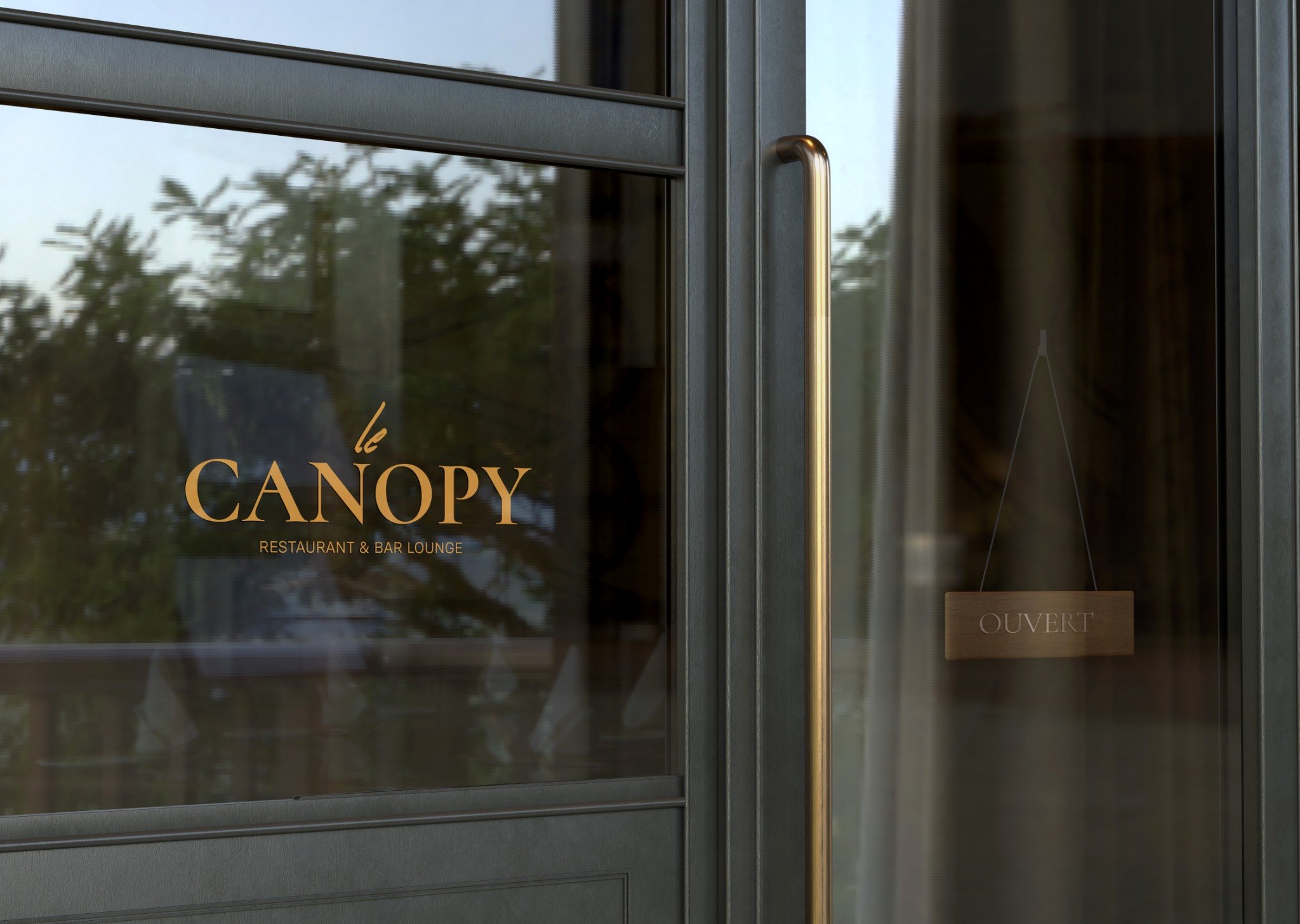 Le Canopy restaurant branding