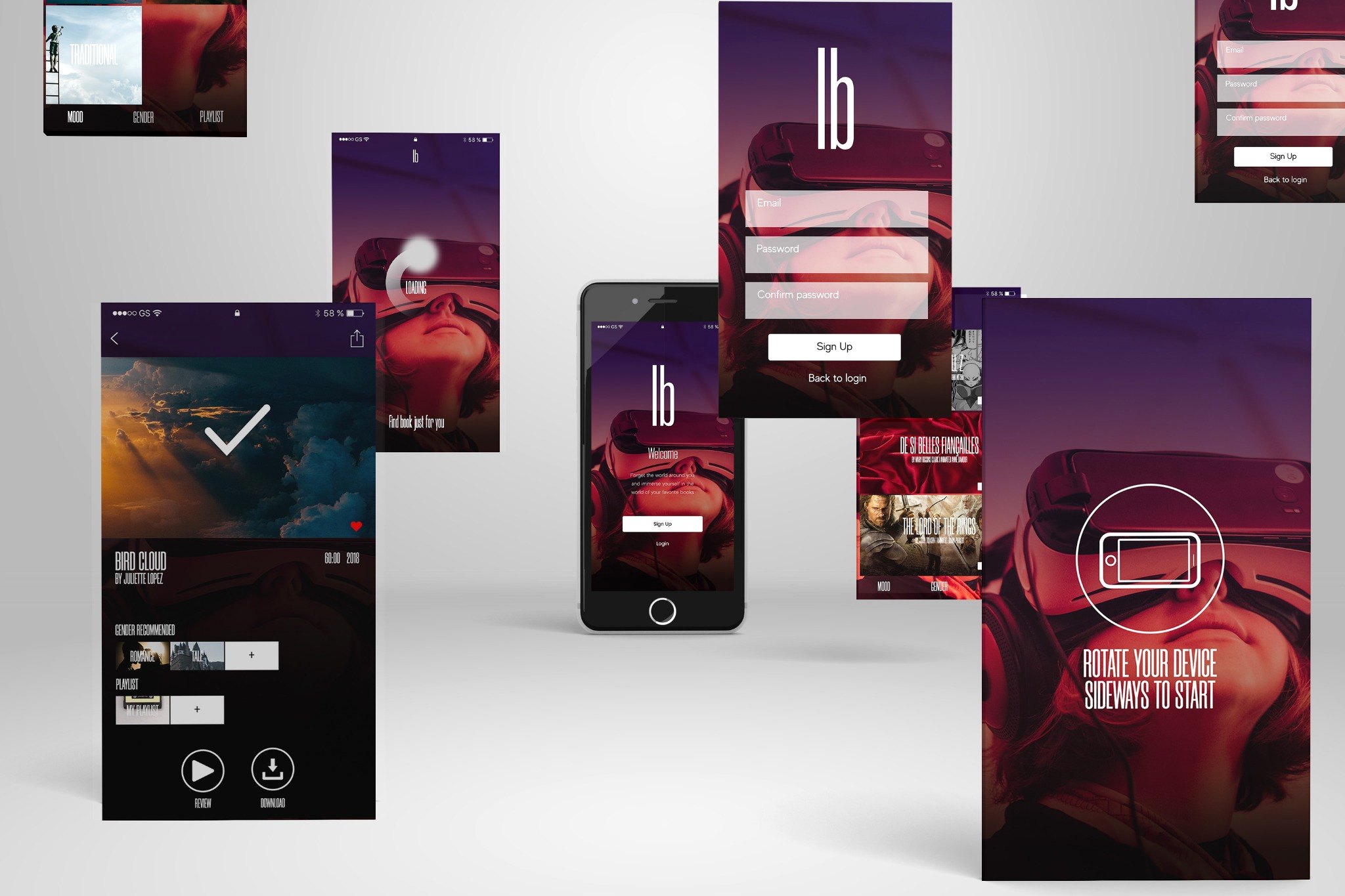 Immersive Book screens