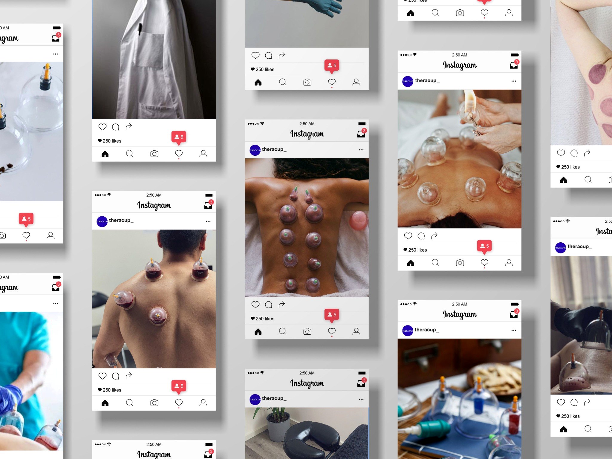Theracup social media direction